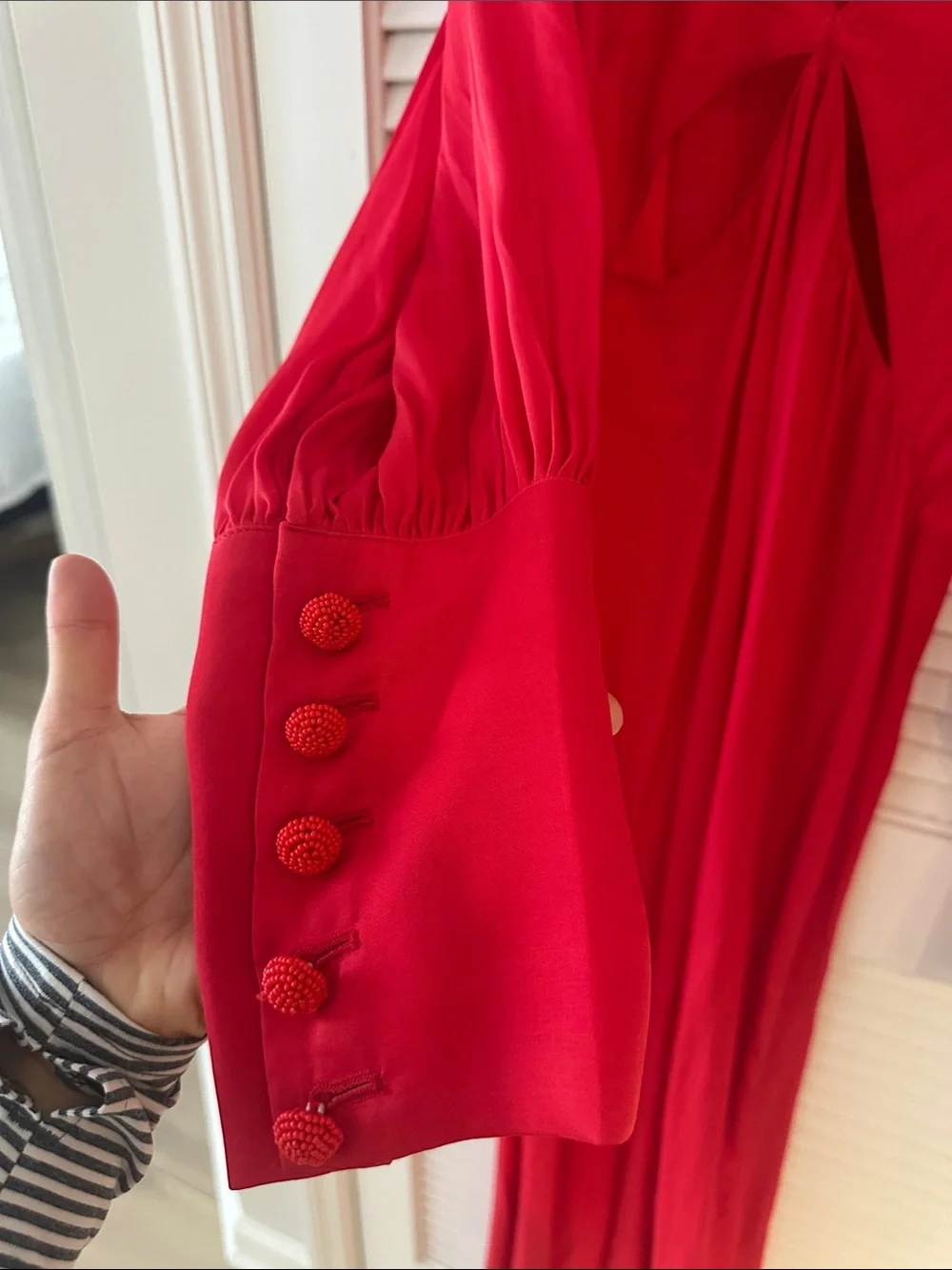 FARM Rio Red V-Neck Maxi Dress